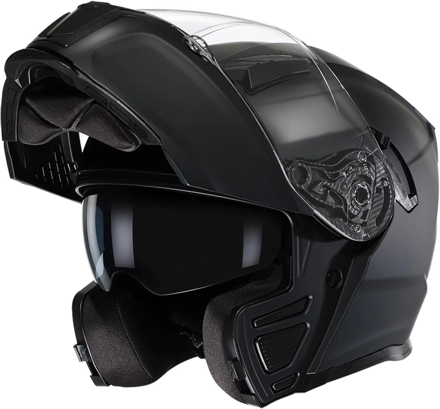 Modular Motorcycle Helmets for Men, Flip Up Full Face Helmet, Dual Visor, Internal Sunshield, DOT Approved