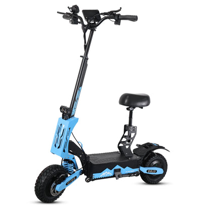 Adult Electric Scooter 5600W Dual Motor, Top Speed 46MPH, 60V27AH, 11-inch Off-Road Tires, Foldable eScooter