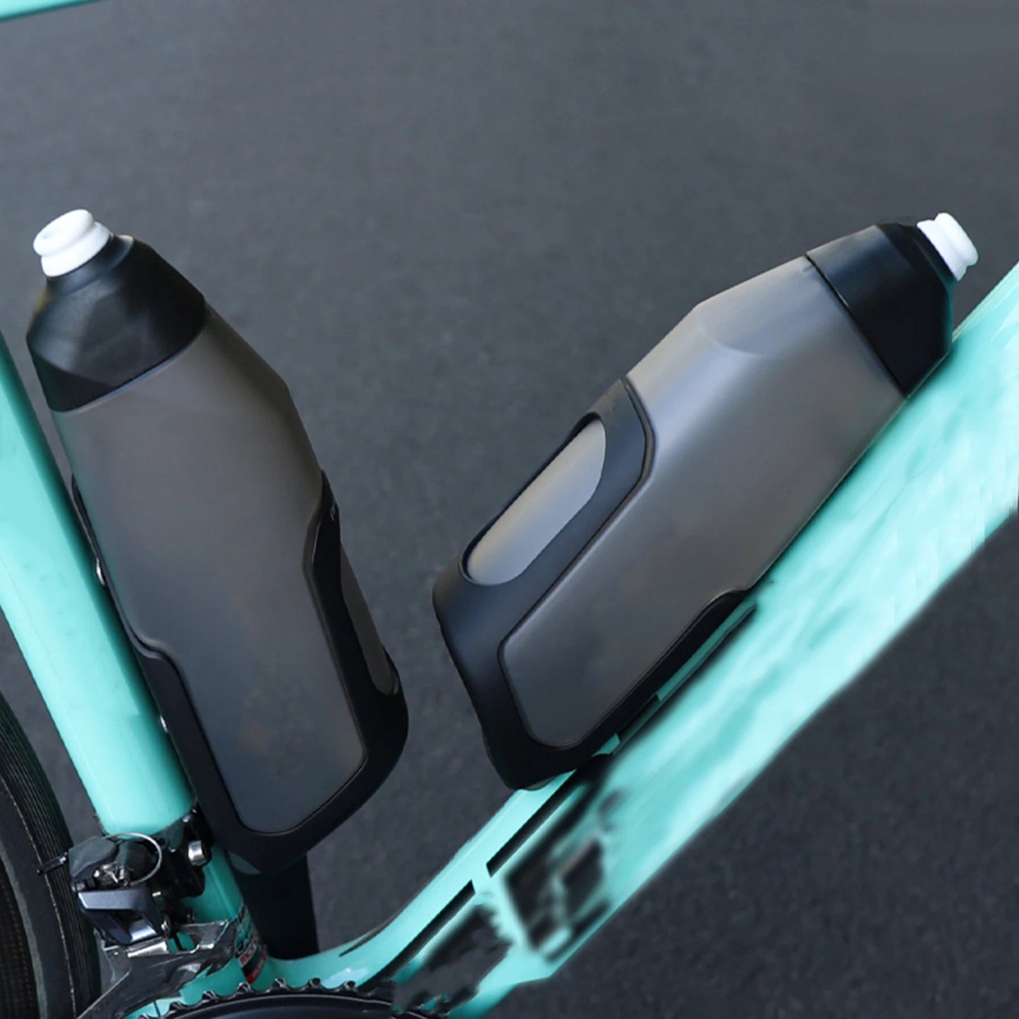 Bicycle Aerodynamic Water Bottle Bracket Set, 600ml, Bicycle Water Bottle