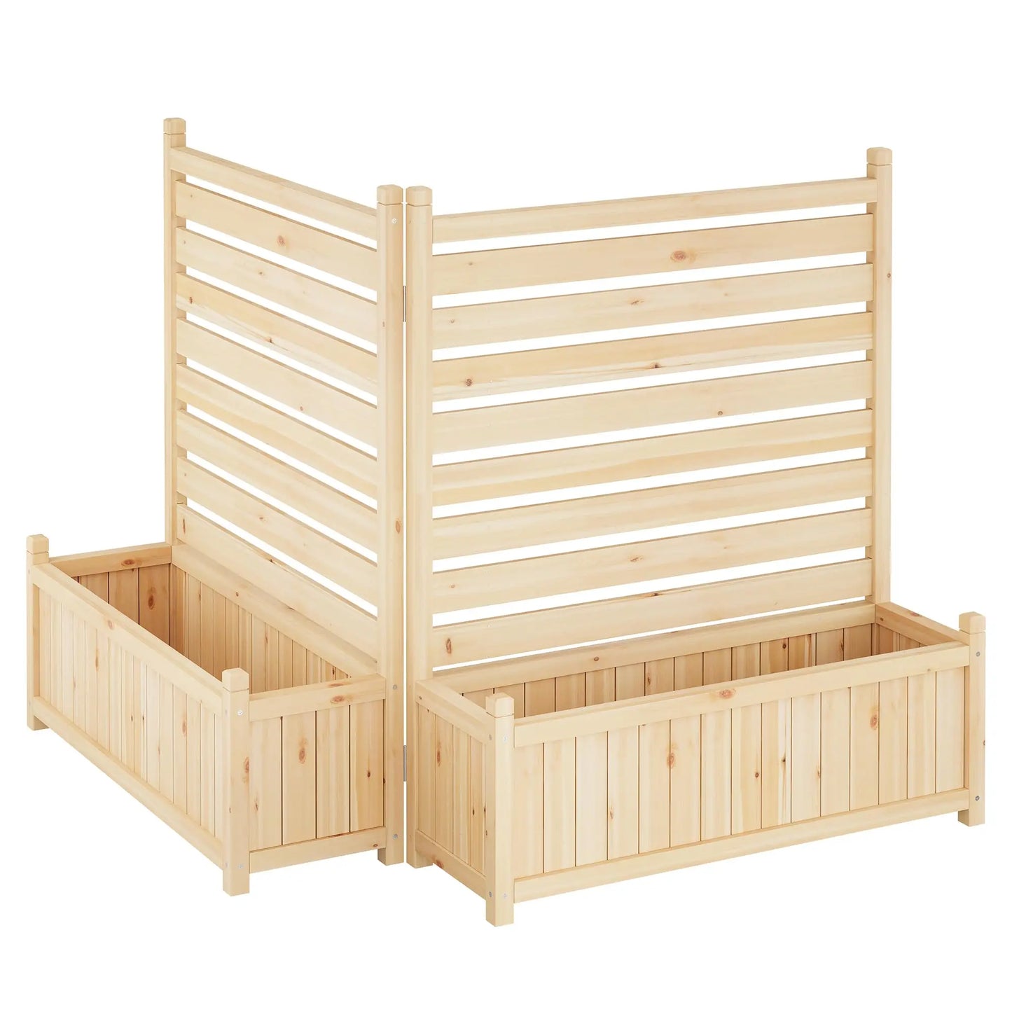 Planter with Wooden Trellis, Raised Bed, Planter Box, Privacy Fence