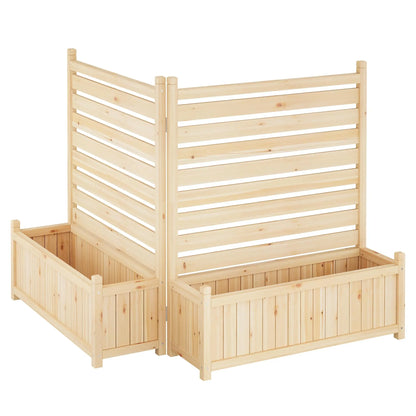 Planter with Wooden Trellis, Raised Bed, Planter Box, Privacy Fence