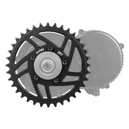 EBike Chainring, 42T 36T 44T 52T, Sprocket Chain Wheel, Aluminum Crown Offset BBS01B BBS02B BBS01 BBS02 Original Mid Motor