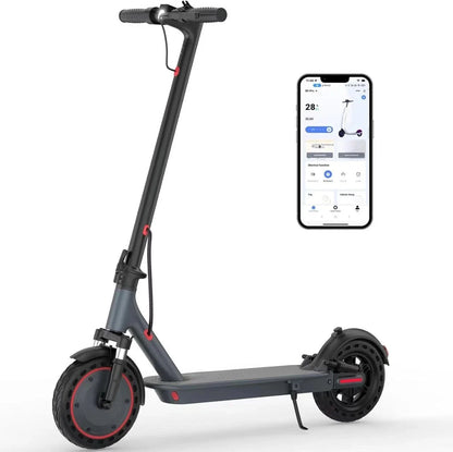 Electric Scooter, 500W 22MPH, 10inch Adult Smart Scooter, Shock-Absorbing, Anti-Skid, Folding Scooter