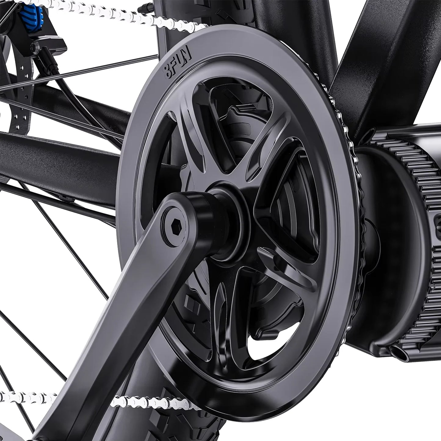 EBike Chainring, 42T 36T 44T 52T, Sprocket Chain Wheel, Aluminum Crown Offset BBS01B BBS02B BBS01 BBS02 Original Mid Motor