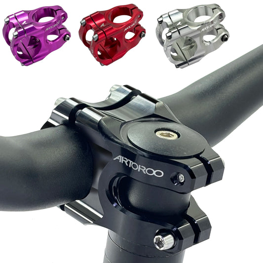 31.8mm MTB Racing Bike Stem, Aluminum Alloy, CNC Down Hill Mountain Bike Handlebar Short Stem,