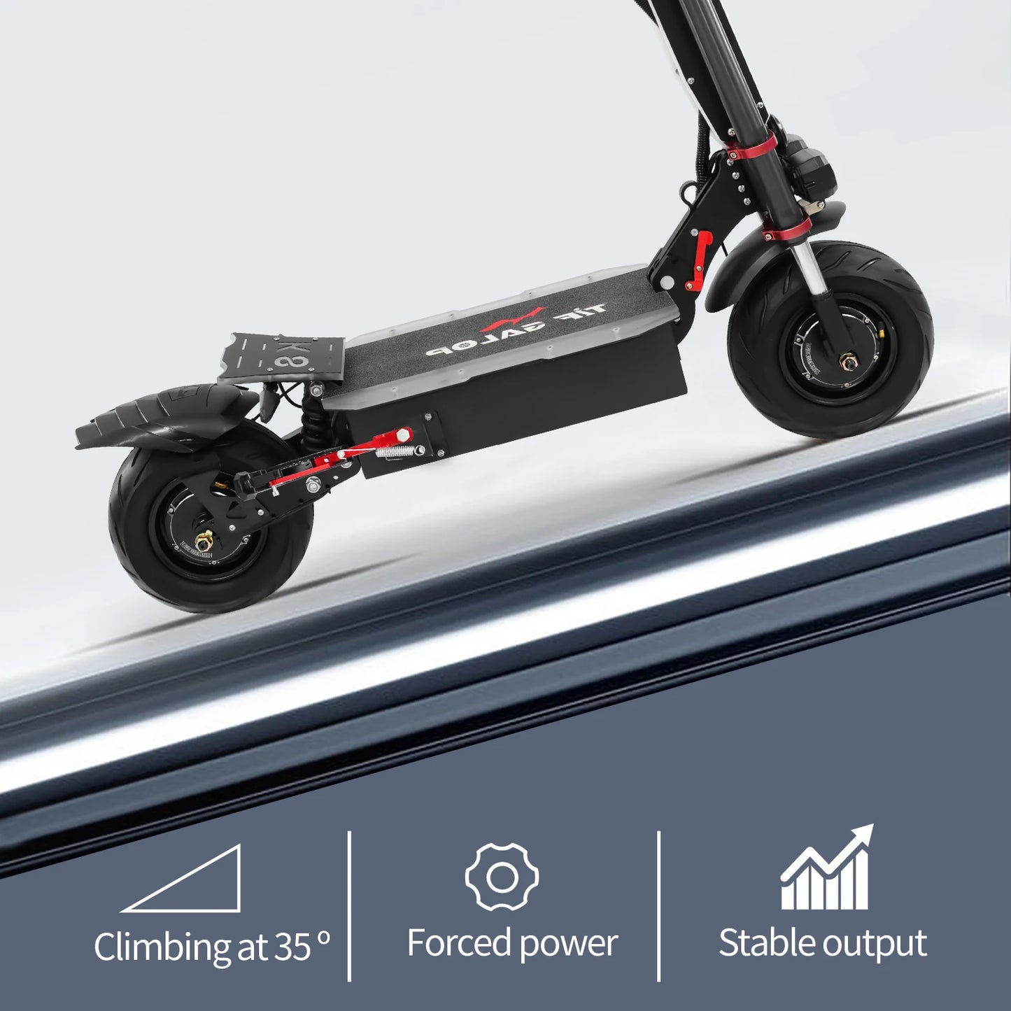 Electric Scooter, 12 Fat Tire, E-Mountain Scooter, Adult Foldable, 3000W*2 Motor, 60V38AH Battery