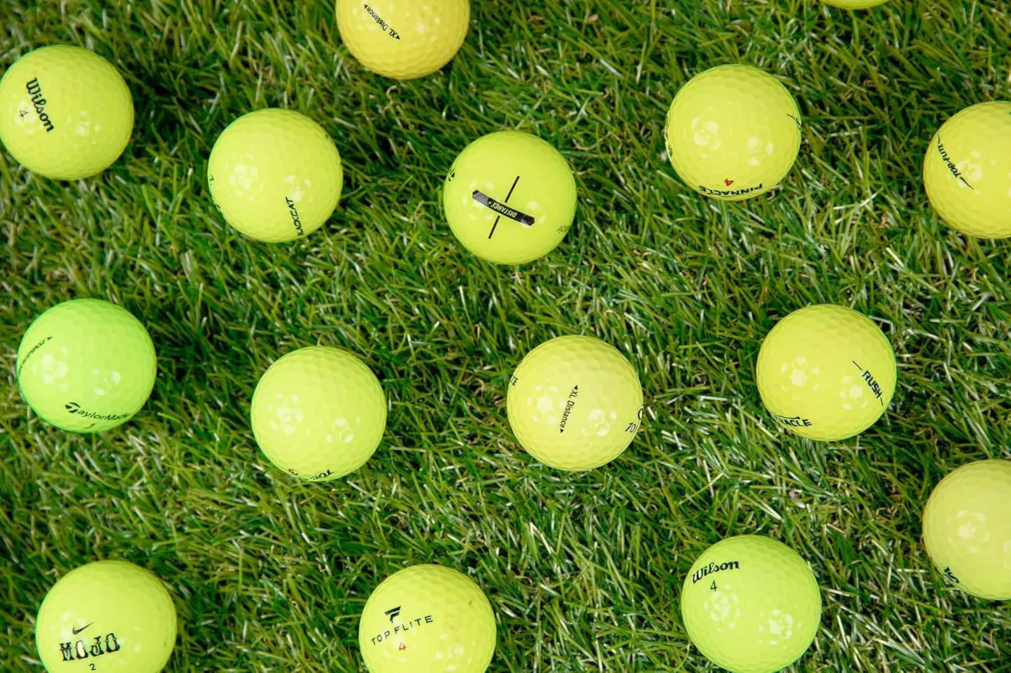 Recycled Golf Balls, 48 ct. Neon Colors, Good Condition with Mesh Bag