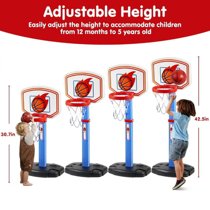 JOYFT Toddler Basketball Hoop, Indoor Adjustable Set for Kids