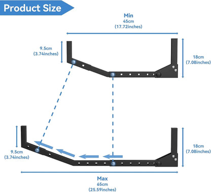 Wall Mount Kayak Storage Rack w/ Hooks for Garage, Holds Kayaks, Surfboards, Skis, Snowboards, and Paddle Boards