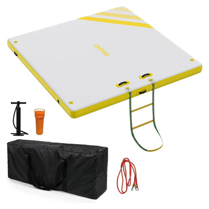 Inflatable Floating Dock, Swim Platform, Raft for Lakes, for Adults