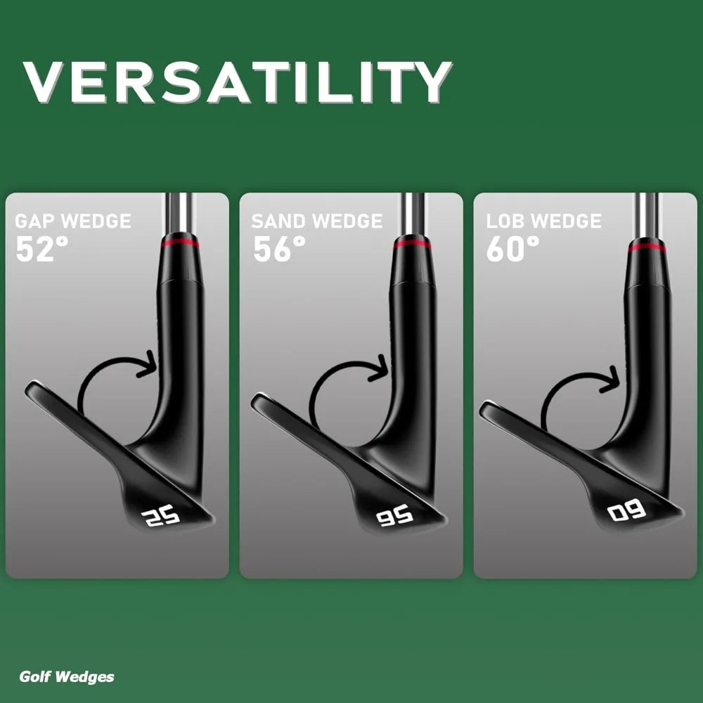 Golf Wedges 52/56/60 Degree Individual or Set, Men's Premium Forged