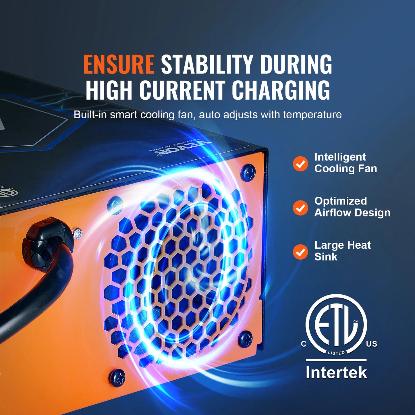 RV Converter, 45/55/80Amp, 110V AC to 12VDC Battery Charger, 4-Stage Smart Charging 13V to 16.5V