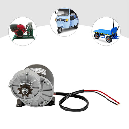Electric Motor 250W 12V Bicycle Brushed Motor Gear Reduction, DC Motor, Electric Reductor for Scooters & E-Bikes