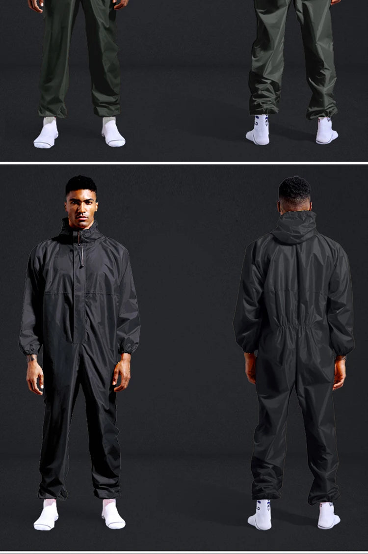 Raincoat /Conjoined Raincoat/Overalls, Men and Women, Hooded Rain Suit