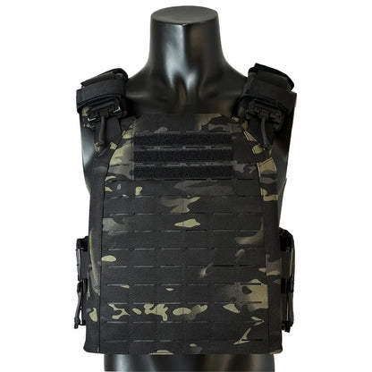 Outdoor Tactical Hunting Vest, Protective Adjustable MOLLE Nylon Plate Carrier