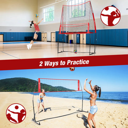 Volleyball Practice Net, Training Equipment, Adjustable Height