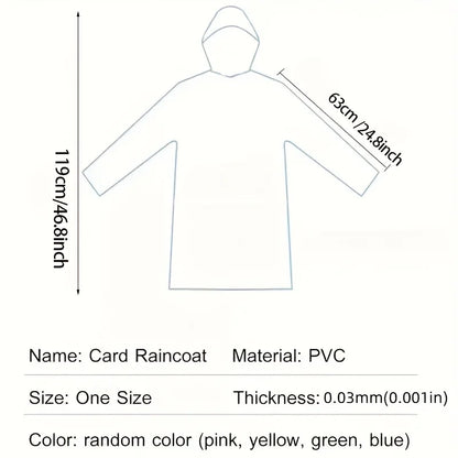 Portable Emergency Raincoats for Hiking, Travel, Camping, 5/10pcs, Outdoor Emergency, Compact Durable Rainwear