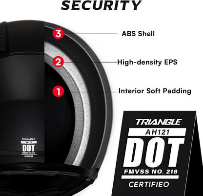 Modular Motorcycle Helmets for Men, Flip Up Full Face Helmet, Dual Visor, Internal Sunshield, DOT Approved