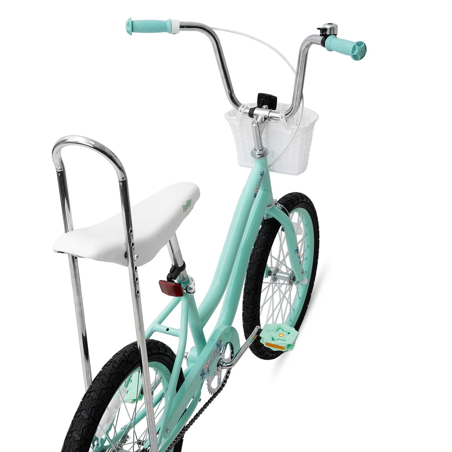 20 Inch Girls Bike w/ Training Wheels, Banana Seat, for Girls Ages 7-12 Years Old, Handbrake and Coaster Brake