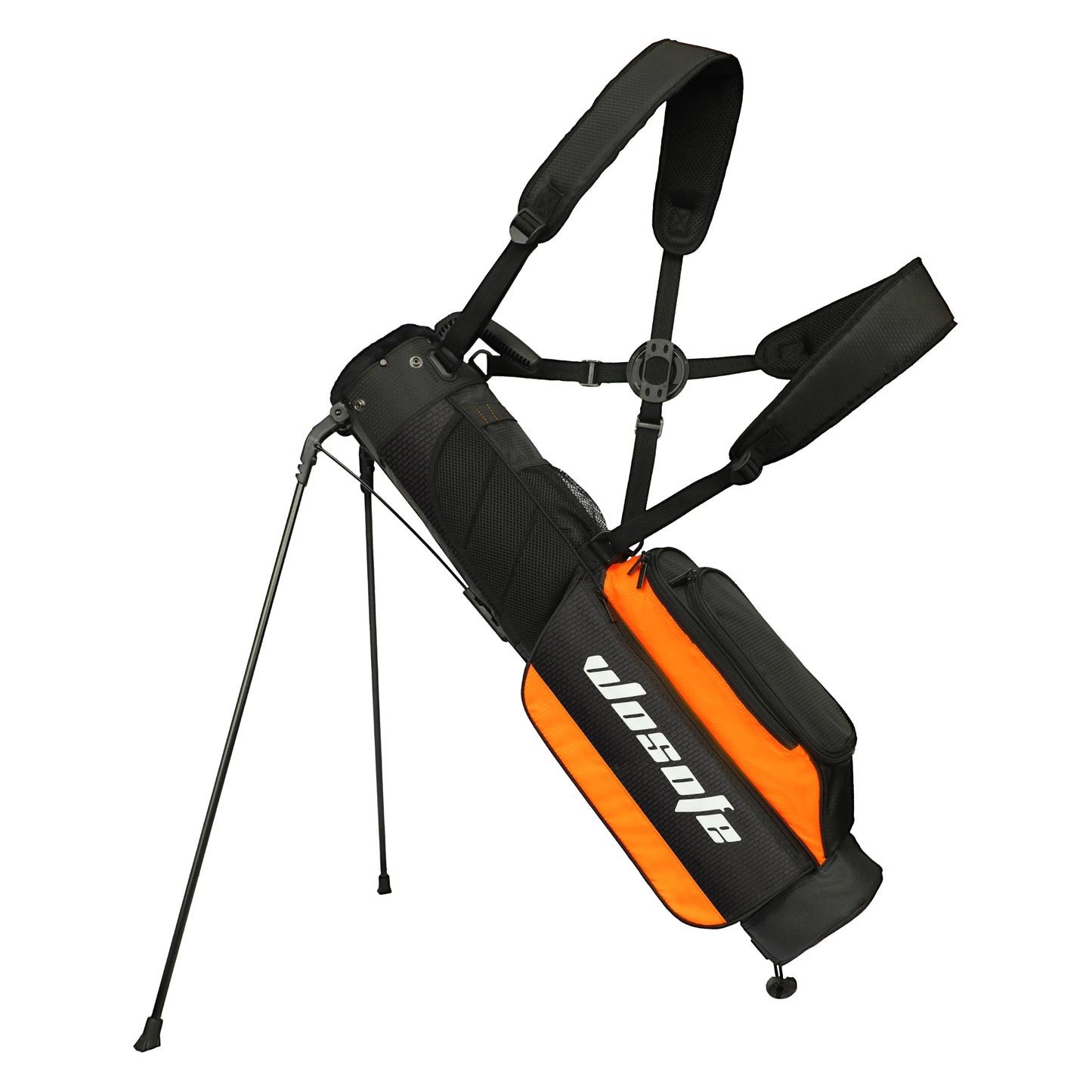 Lightweight Golf Stand Bag, Sunday Carry Bag w/ Auto-Pop Stand, 5 Pocket, 2/3 Way Divider