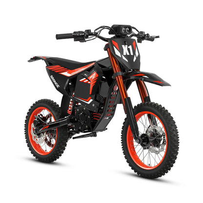 Spark Electric Dirt Bike, 4500W Peak, Up to 60 Miles, 50MPH, 60V, 28.8Ah, Battery E-Bike, 14/12" Fat Tire, eMotorcycle