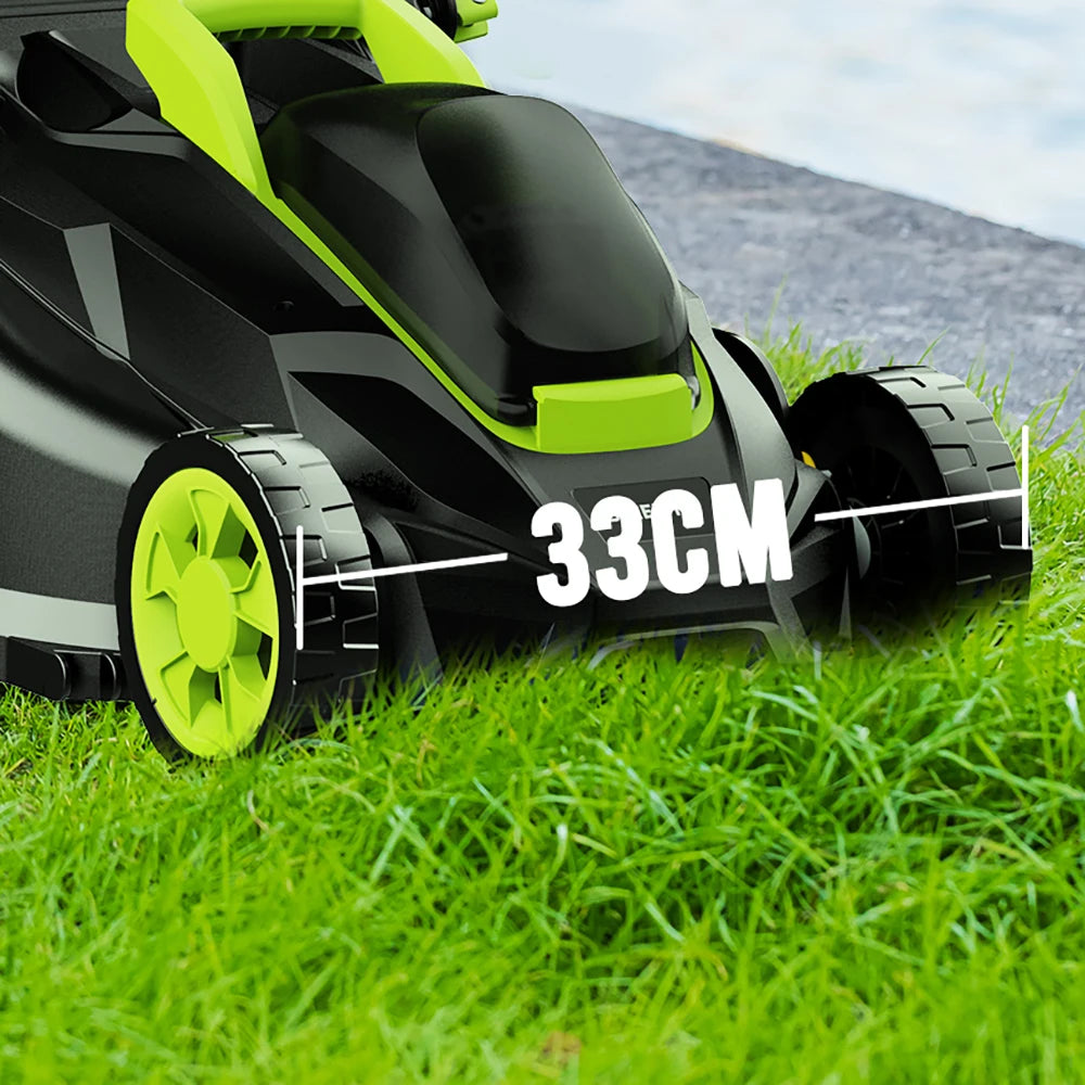 Electric Lawn Mower, Lightweight Cordless Mower, 13" Brushless w/ 21V 4.0Ah Battery and Charger