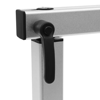 Telescopic RV Table Leg, Silver Heavy Duty 360° Table Leg Aluminum Alloy, Detachable w/ Tabletop Carrier Board