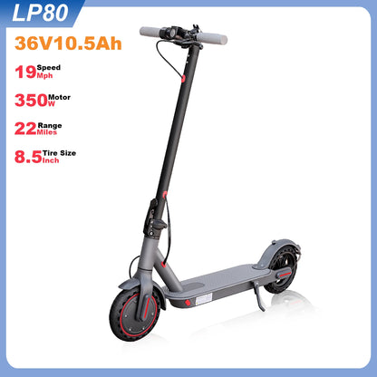 Electric Scooter, 36V 10.4Ah, Big Battery 350W, 15Miles Range, 19Mph Foldable, 8.5Inch EScooter