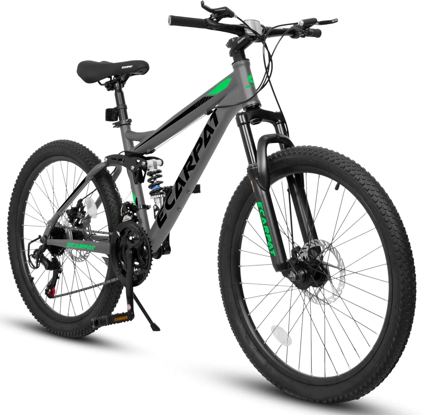 Dual Full Suspension Mountain Bike, 24/26/27.5 Inch, Unisex, 21-Speed, Disc Bicycles