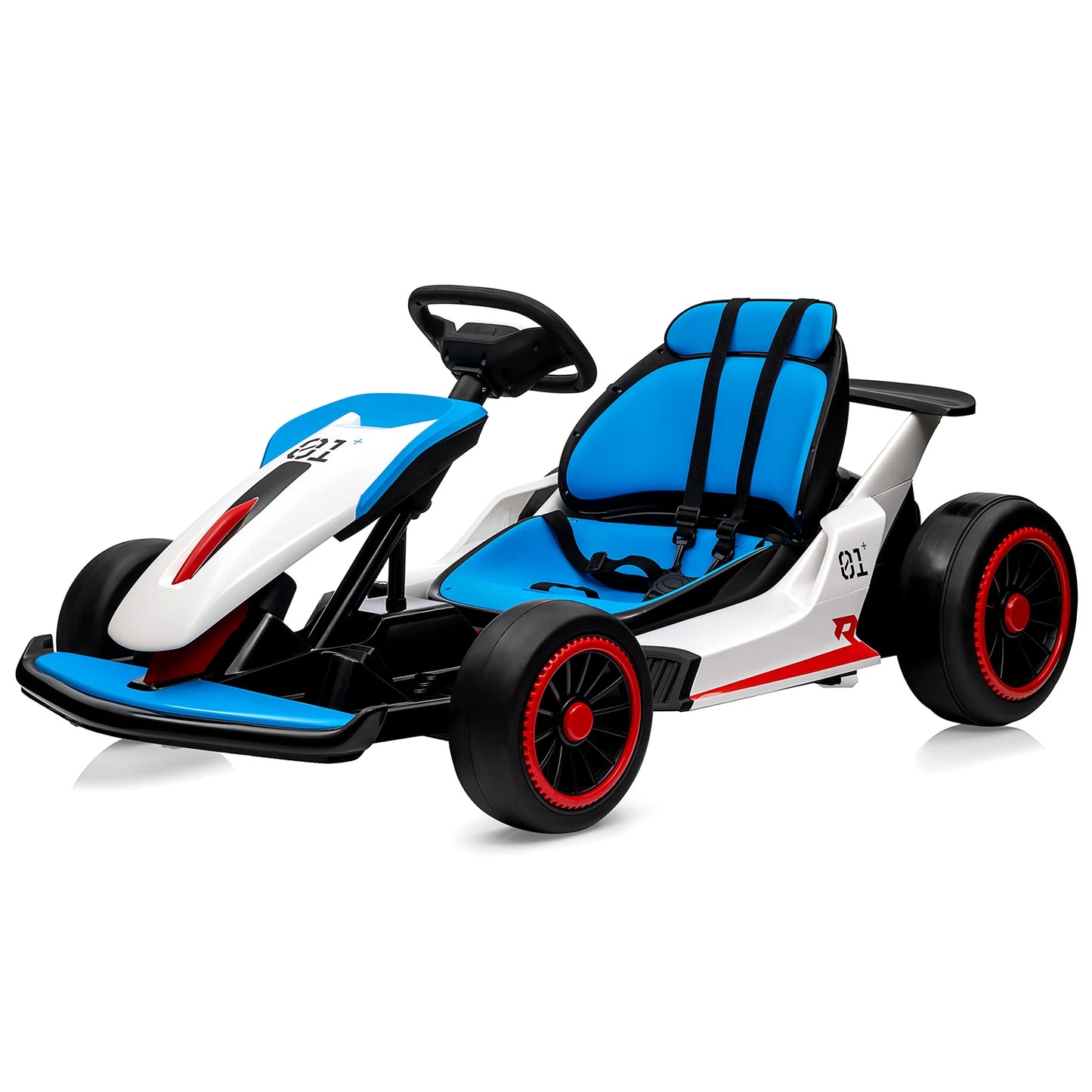 Electric Go Kart for Kids, 24V Drift Kart with Battery Motor, Electric Pedals