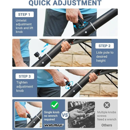 Basketball Hoop Outdoor, 3.3-10ft Adjustable Height, 40inch Shatterproof Backboard