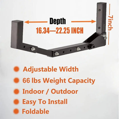 Adjustable Kayak Storage Hooks Wall Mount for Canoe, Paddle Board, Surfboard, Snowboard - Heavy Duty Garage Rack
