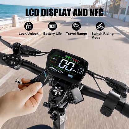 Electric Scooter, Dual 4000W Motor, 45MPH Fast E-Scooter, 60V 27Ah, Heavy Duty 11" Off-Road Vacuum Tires 330lbs, Foldable
