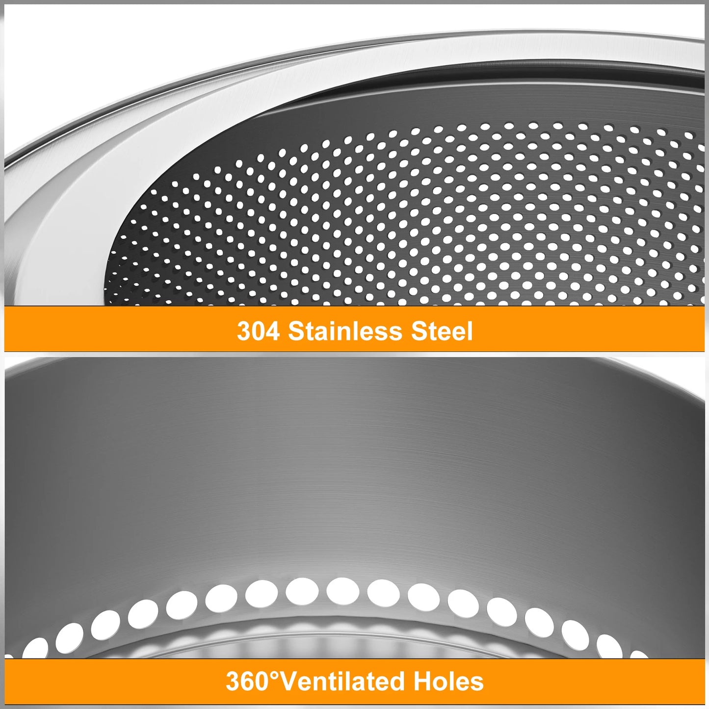 Wood Burning Firepit, Large Stainless Steel, Smokeless Camping Stove w/ Carry Bag,