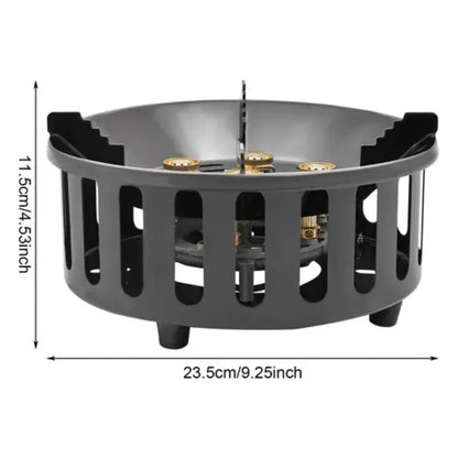 Portable Camping Stove w/ 3 Adapters, 72000 BTU, Windproof, Electronic Ignition