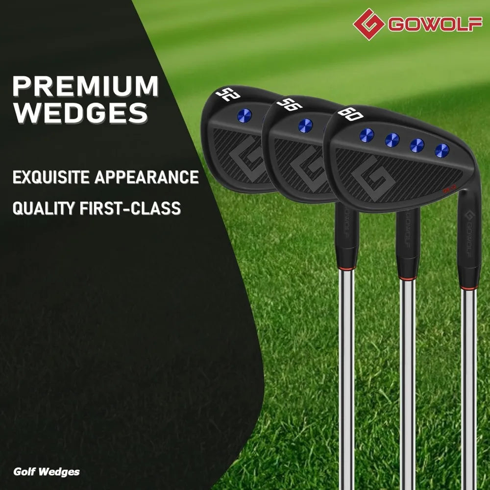 Golf Wedges 52/56/60 Degree Individual or Set, Men's Premium Forged