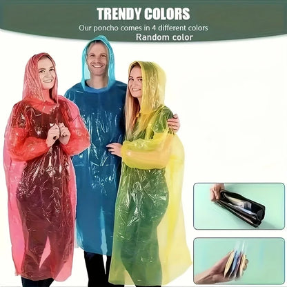 Portable Emergency Raincoats for Hiking, Travel, Camping, 5/10pcs, Outdoor Emergency, Compact Durable Rainwear