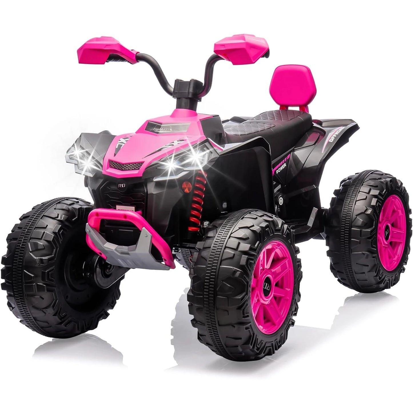 24V Kids Electric ATV 4-Wheeler (2-Seater) Ride on Toy, Dual 550w Motor