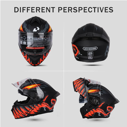 High Quality Motorcycle Helmet, DOT Approved, Unisex, Four Seasons, Motocross, Modular Flip Up Visor, Off Road