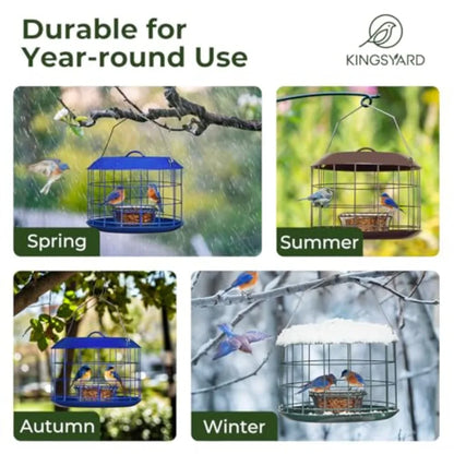 Bluebird Feeders, Outdoor Hanging Squirrel-Proof Bird Feeder