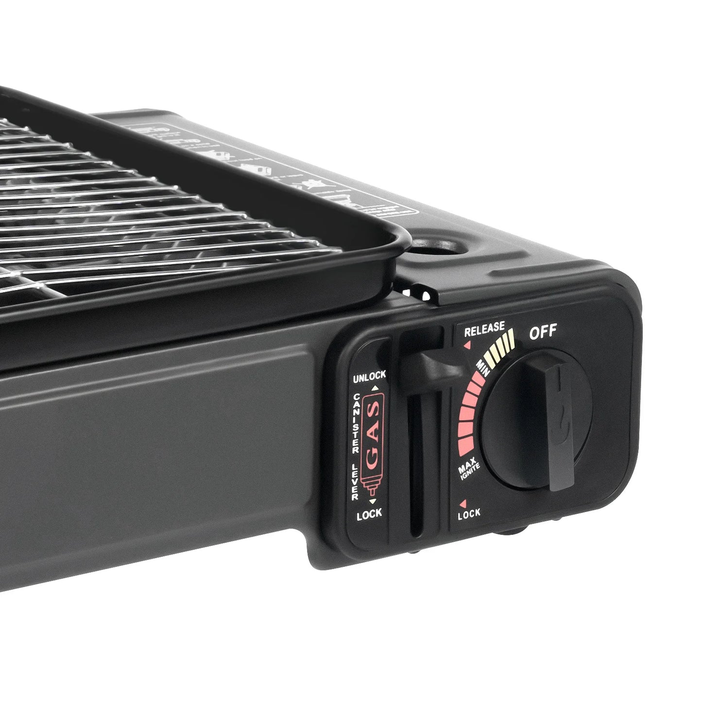 Portable Camping Grill, Butane Gas Stove for Camping, Travel 41.5x28x11cm