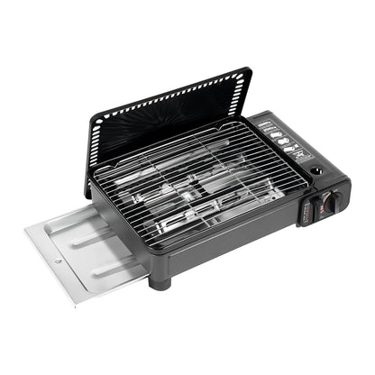 Portable Camping Grill, Butane Gas Stove for Camping, Travel 41.5x28x11cm