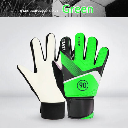 PU Breathable Latex Goalkeeper Gloves, Football Finger Protection Gloves