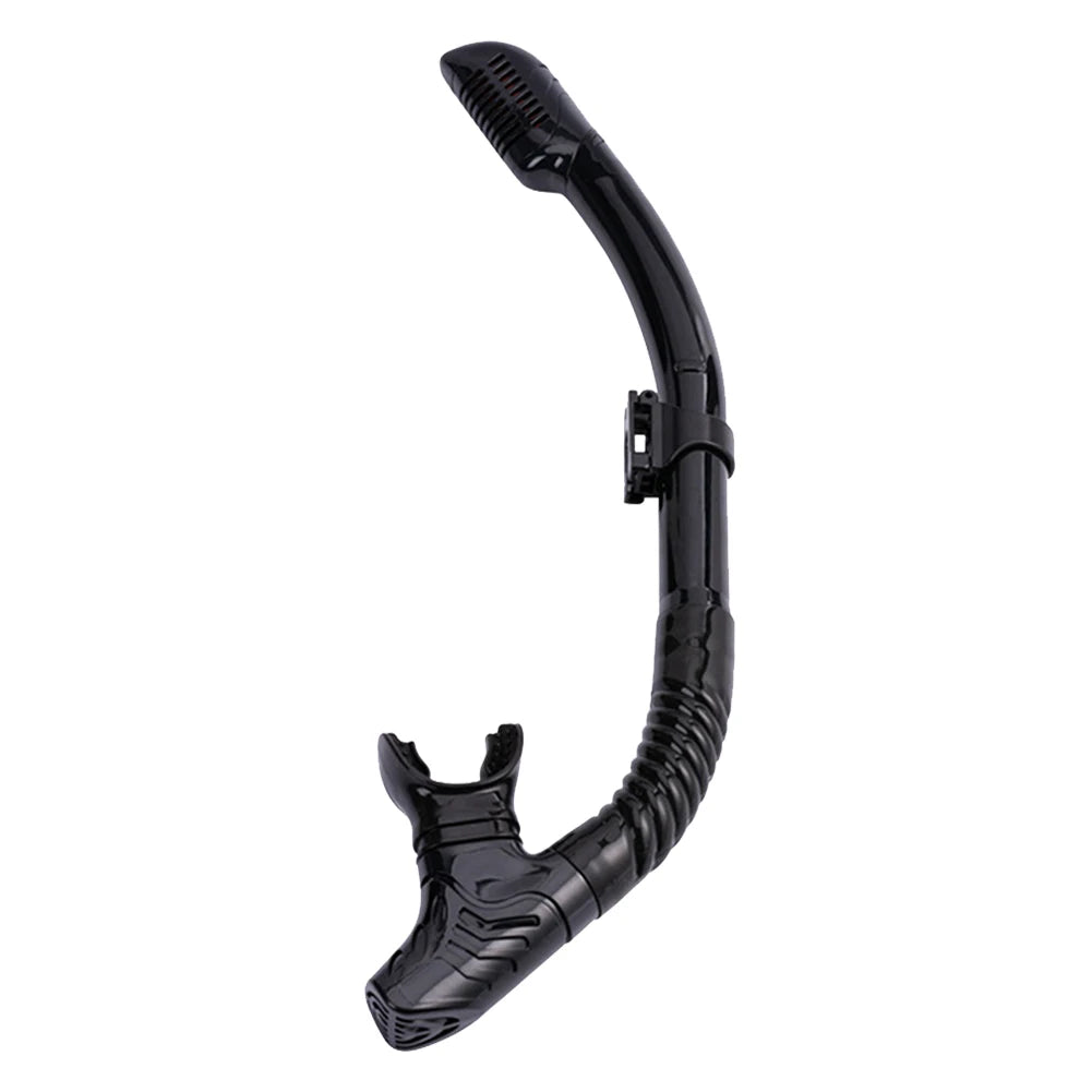 Silicone Snorkel, Swimming Diving Snorkel w/ Hanging Buckle Comfortable Breathing Tube