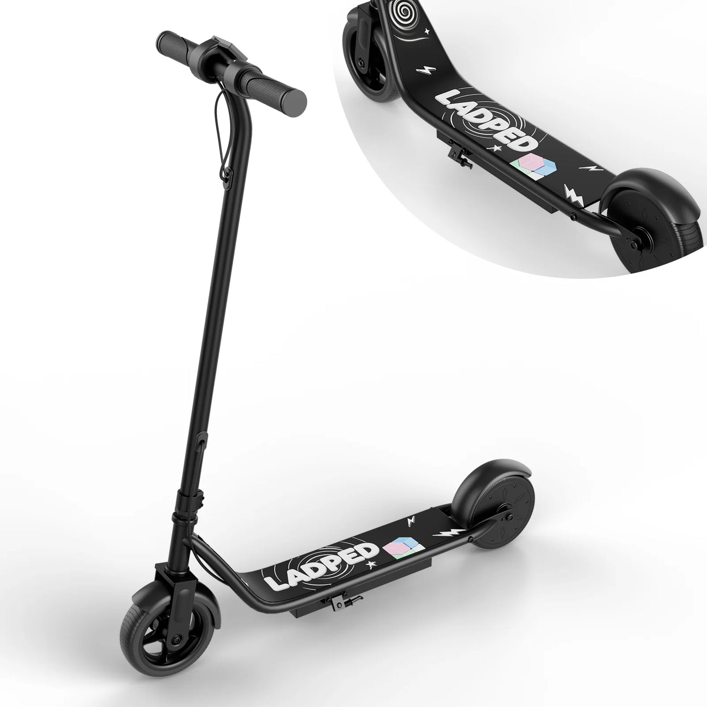 Electric Scooter for Kids, 3/6/9MPH, Three Speed Modes & 10Mile Max Range, 250W Motor, 6.5" Solid Tires, E-Scooter