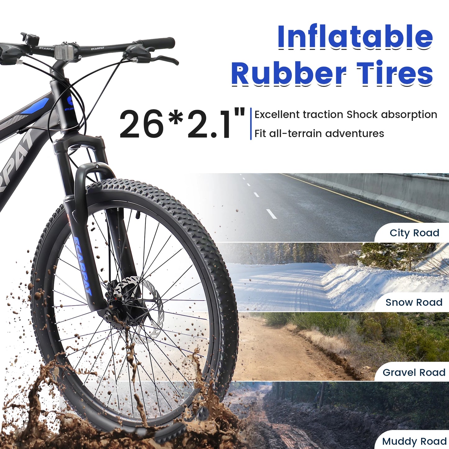 Dual Full Suspension Mountain Bike, 24/26/27.5 Inch, Unisex, 21-Speed, Disc Bicycles