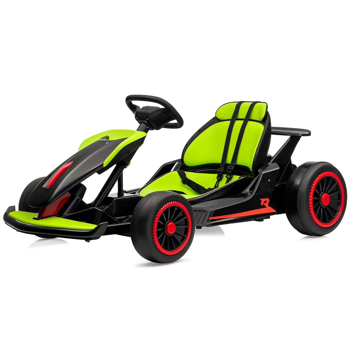 Electric Go Kart for Kids, 24V Drift Kart with Battery Motor, Electric Pedals