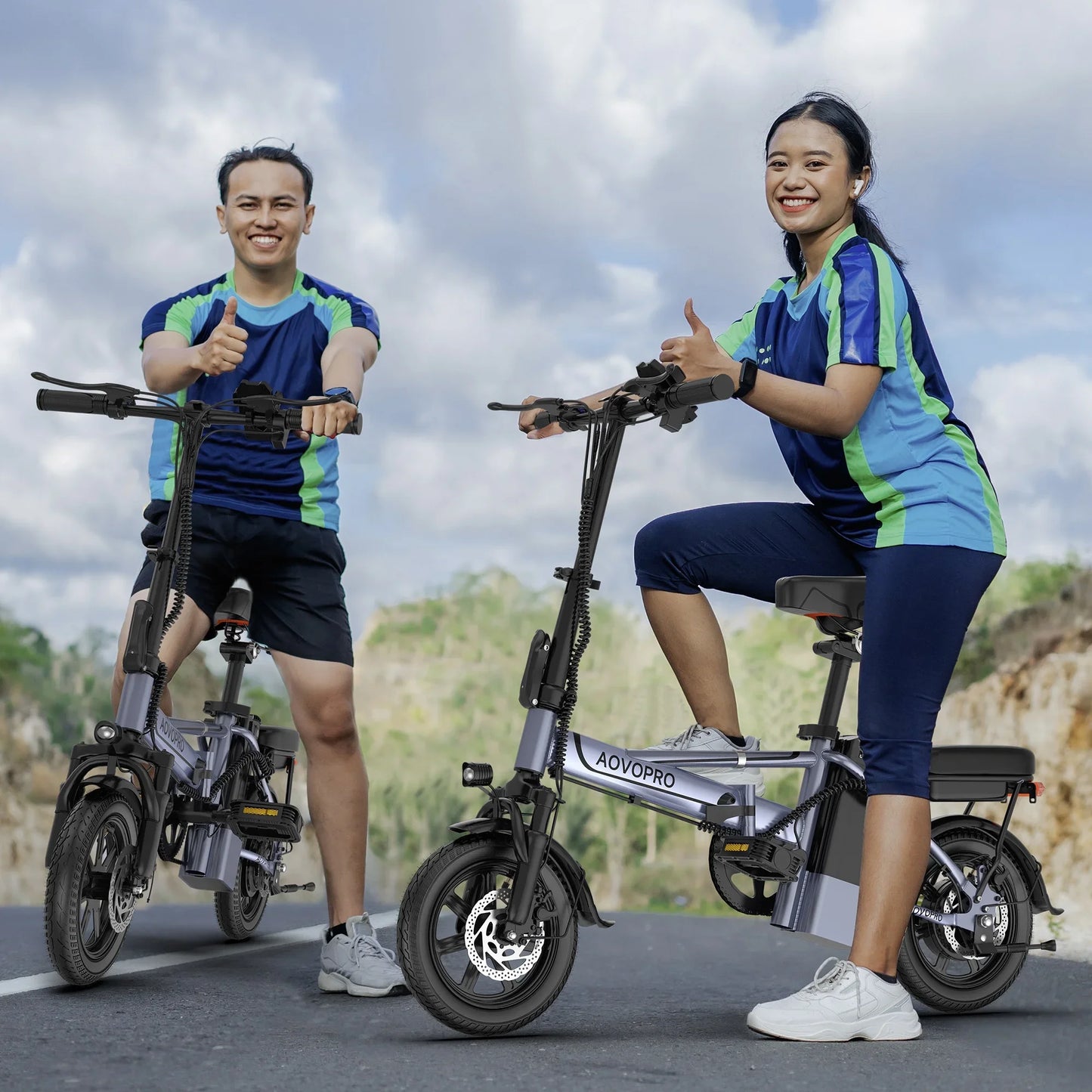 Electric Bike, 14'' Foldable, 500W 48V 10.4AH Battery, 22MPH Max Speed, 28Miles Range